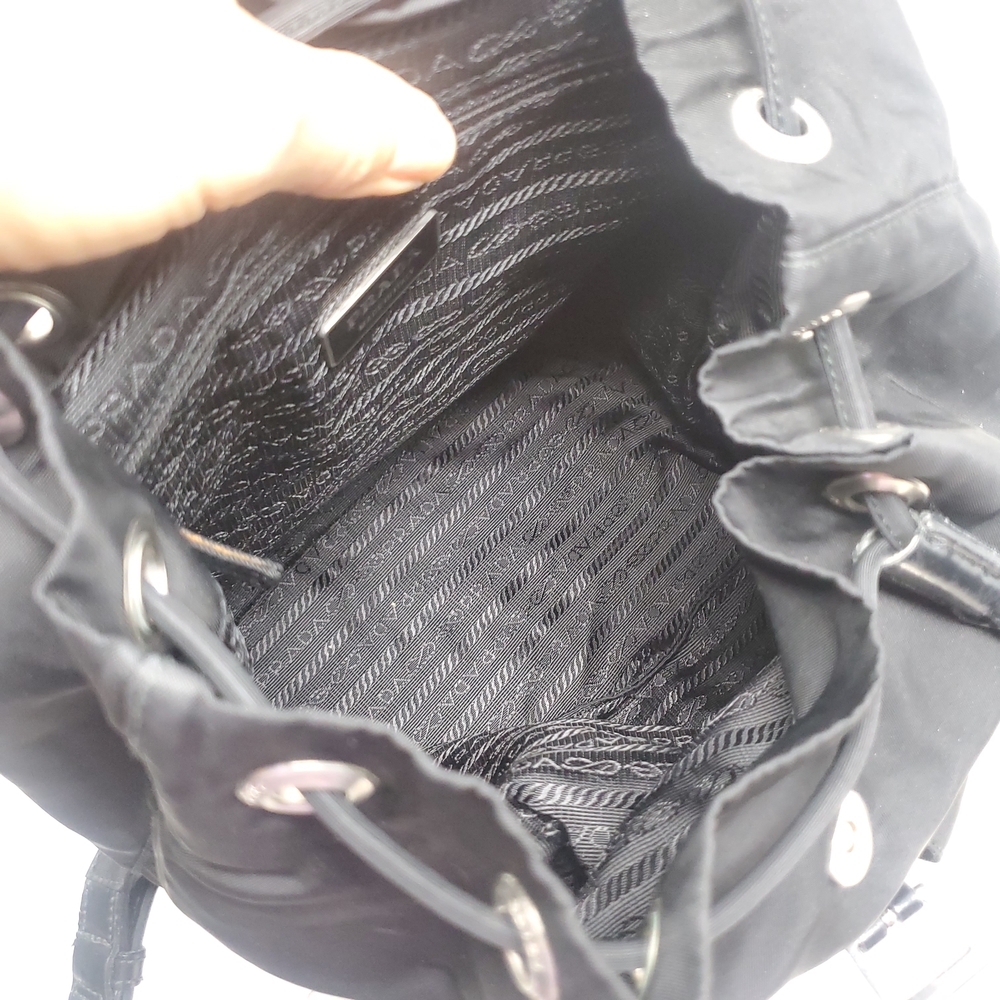Prada Mini Black Nylon Backpack - image 8